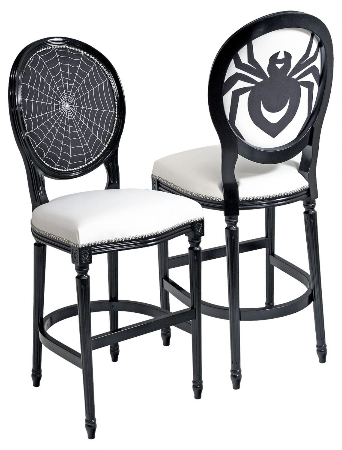 Georgian Small Round Back Bar Stool