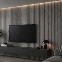 Grey Marble Acoustic Wall Panel 280cm