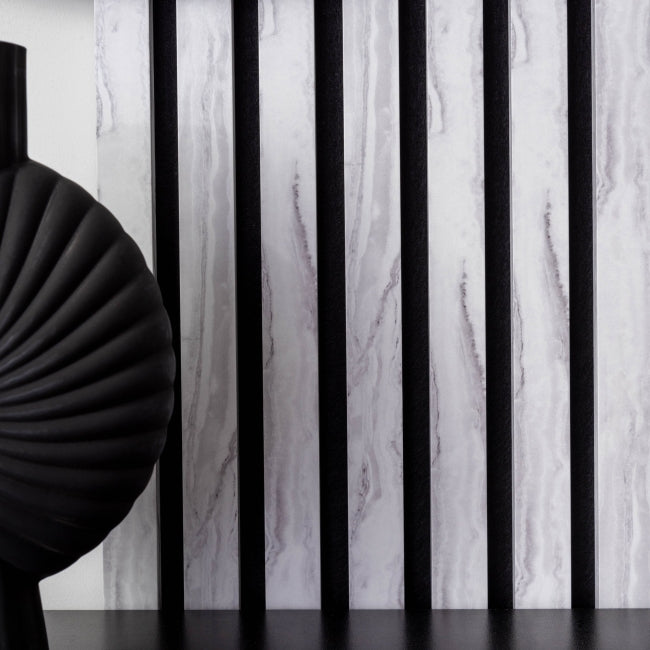 White Marble Effect Acoustic Panel