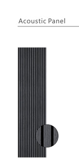 Wall Panel 01C - Dark Grey - Acoustic - 240cm - (1 pack / 4pcs)