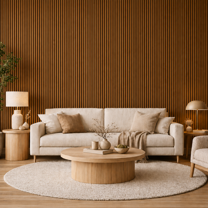 Teak Oak Acoustic Wall Panel