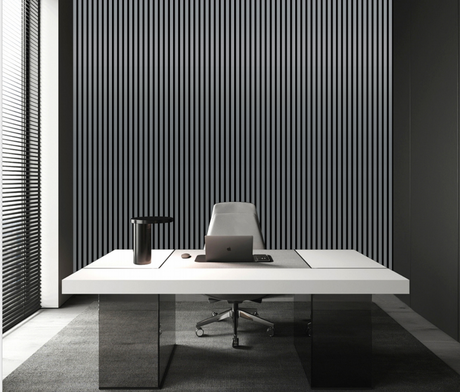 Metallic Dark Grey Acoustic Panel