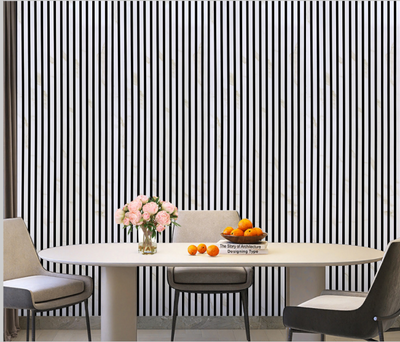 Wall Panel 01WK - White Marble - Acoustic - 240cm - (1 pack / 4pcs)