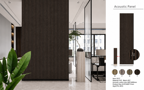 Walnut Premium Acoustic Wall Panel 60 x 240cm