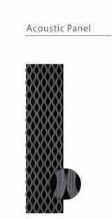 Wall Panel 03C - Dark Grey - Acoustic - 240cm - (1 pack / 4pcs)