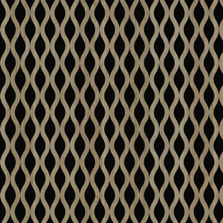 Dark Oak Wavy Acoustic Wall Panel