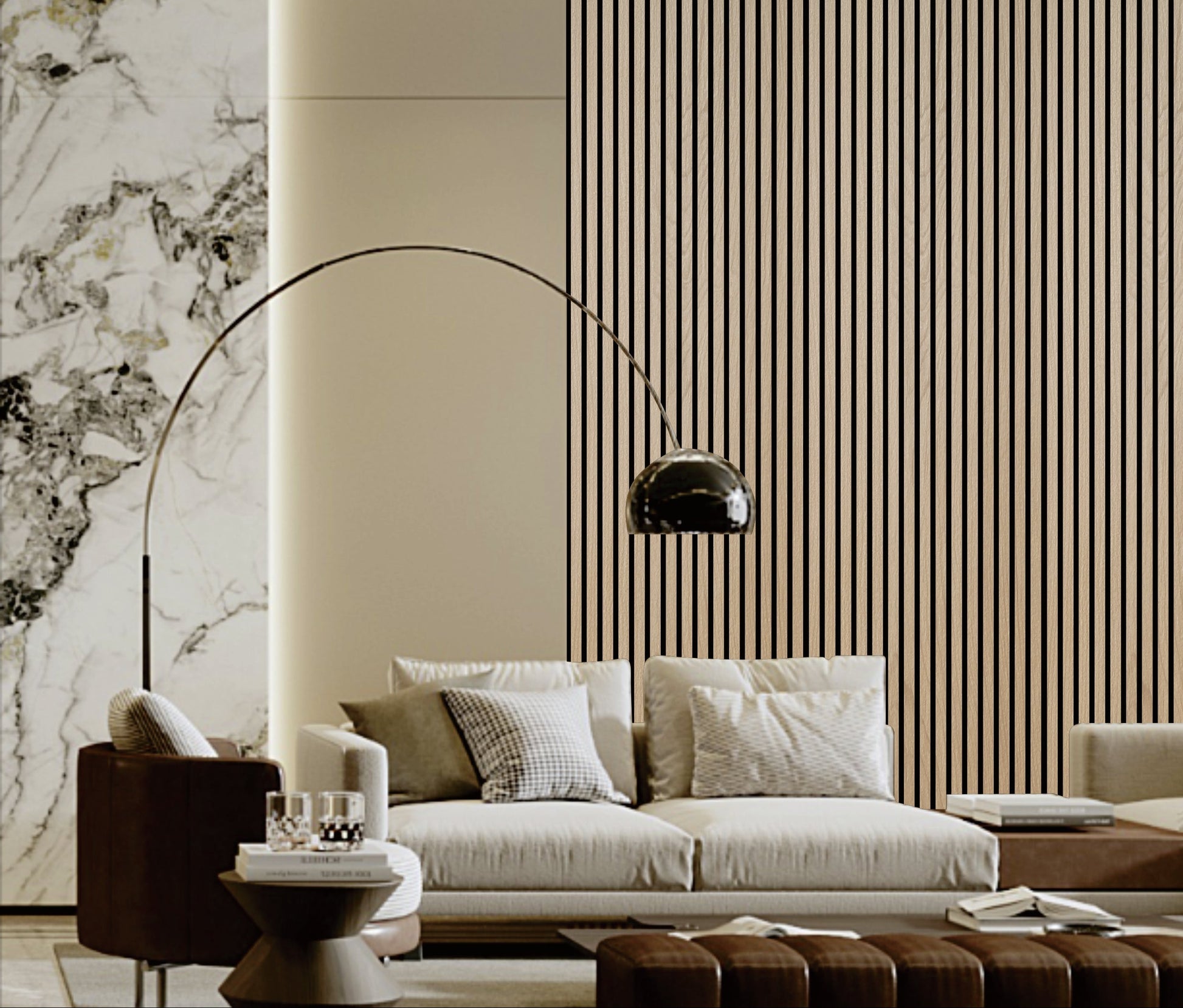 Wall Panel 01A - Natural Oak - Acoustic - 240cm - (1 pack / 4pcs)