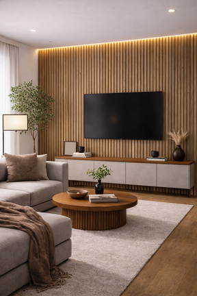Dark Oak Acoustic Wall Panel