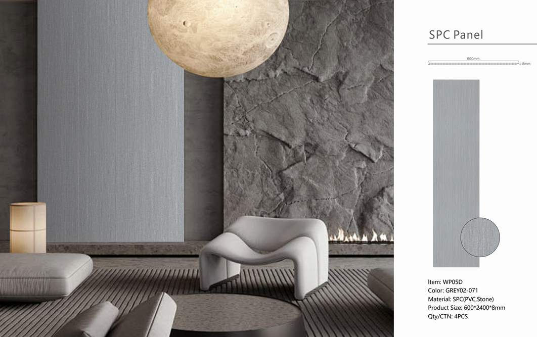 Wall Panel 05D - Dark grey - Wall Board - 240cm - (1 pack / 4pcs)
