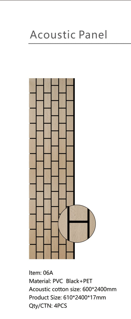 Wall Panel 06A - Oak - Vertical - 240cm - (1 pack / 4pcs)