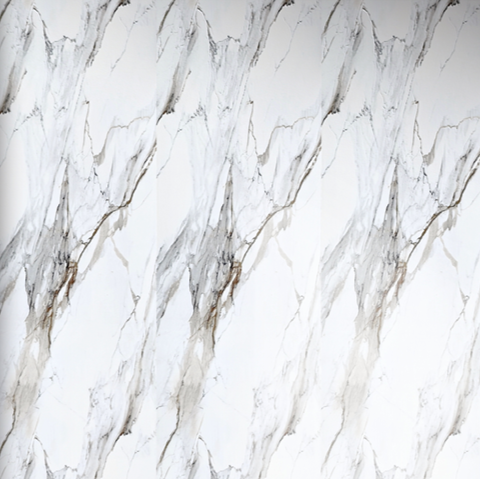 Wall Panel 07D - Gold and White Marble - Wall Board - 240cm - (1 pack / 4pcs)