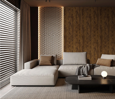 Wall Panel 07W - Walnut - Wall Board - 240cm - (1 pack / 4pcs)