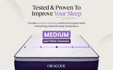 ORACOOL No.1 Hybrid Mattress in a Box - 28cm Deep 7-Zone Pocket Spring, Medium