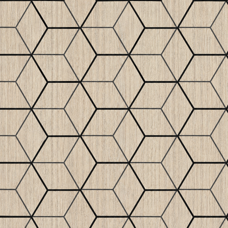 Dark Oak Blocks Acoustic Wall Panel