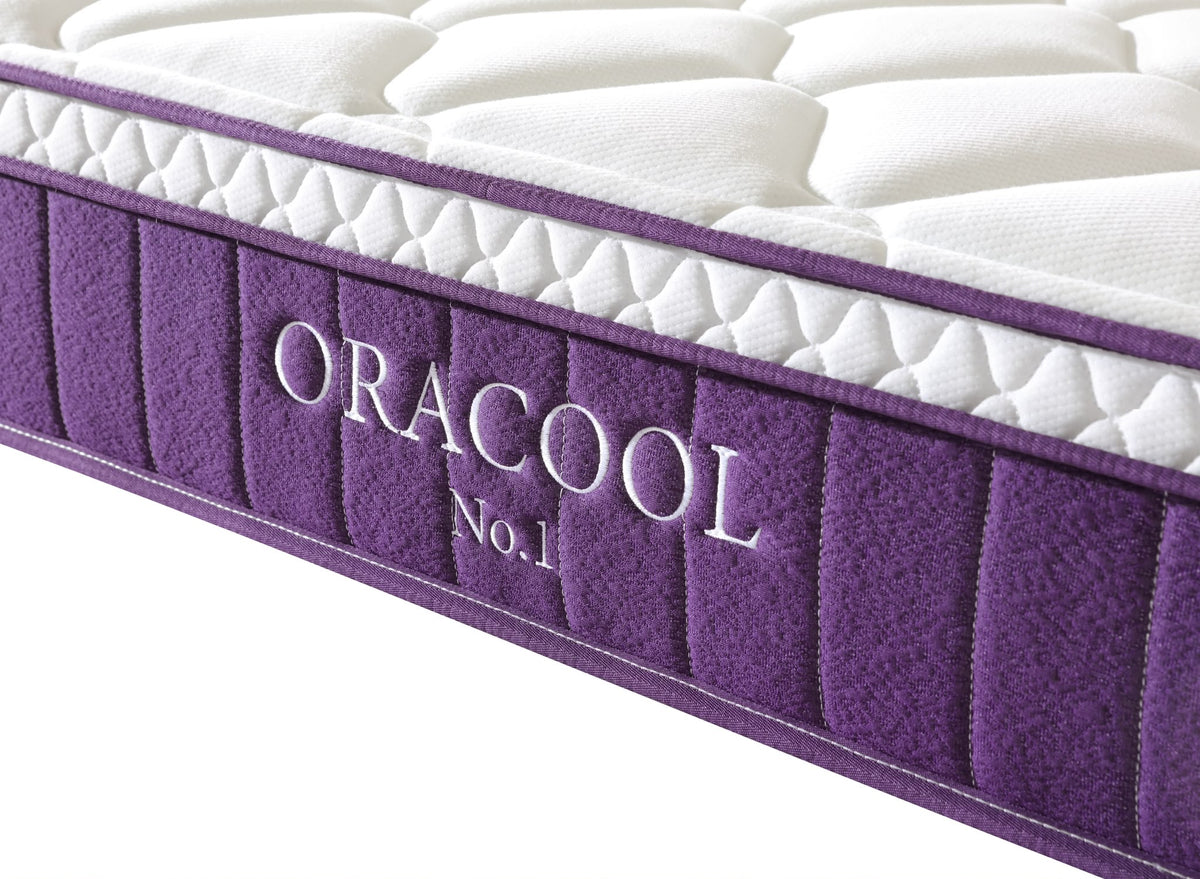 ORACOOL No.1 Hybrid Mattress in a Box - 28cm Deep 7-Zone Pocket Spring, Medium