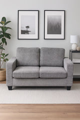 Modern Grey Fabric 2 Seater Sofa in a Box Design