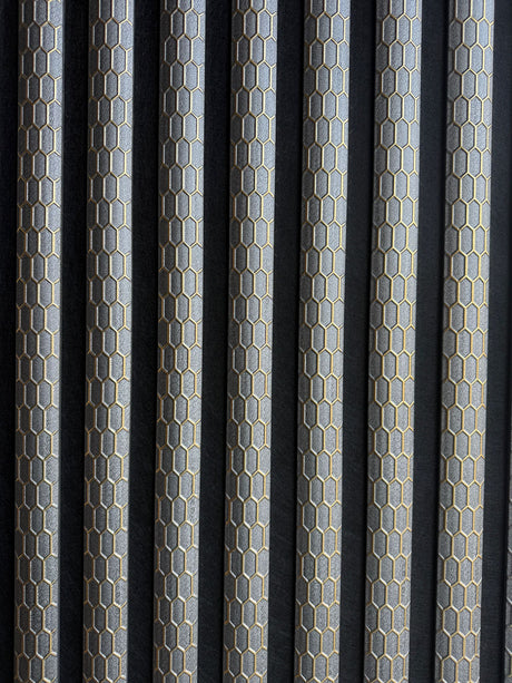 Wall Panel 013A - PS Gold and Grey - Acoustic - 240cm - (1 pack / 4pcs)