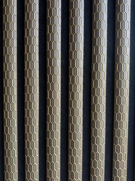 Wall Panel 013B - PS Gold and Brown - Acoustic - 240cm - (1 pack / 4pcs)