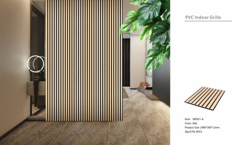 Oak Seamless PVC Wall Panel 30 x 240cm