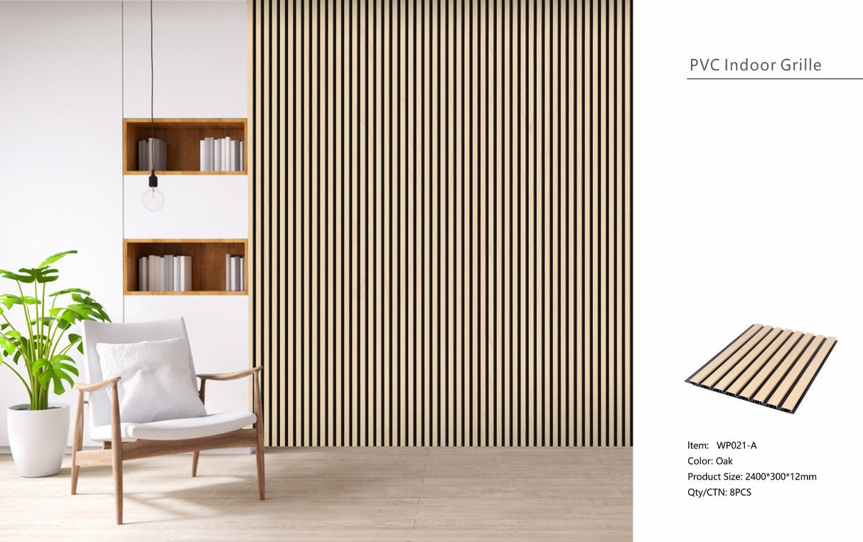 Oak Seamless PVC Wall Panel 30 x 240cm