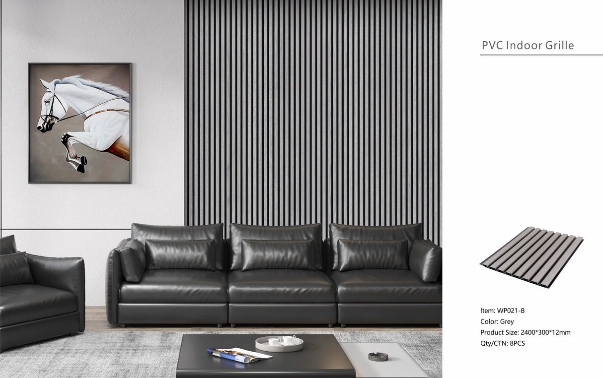 Grey Seamless PVC Wall Panel 30 x 240cm