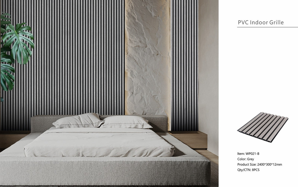 Grey Seamless PVC Wall Panel 30 x 240cm