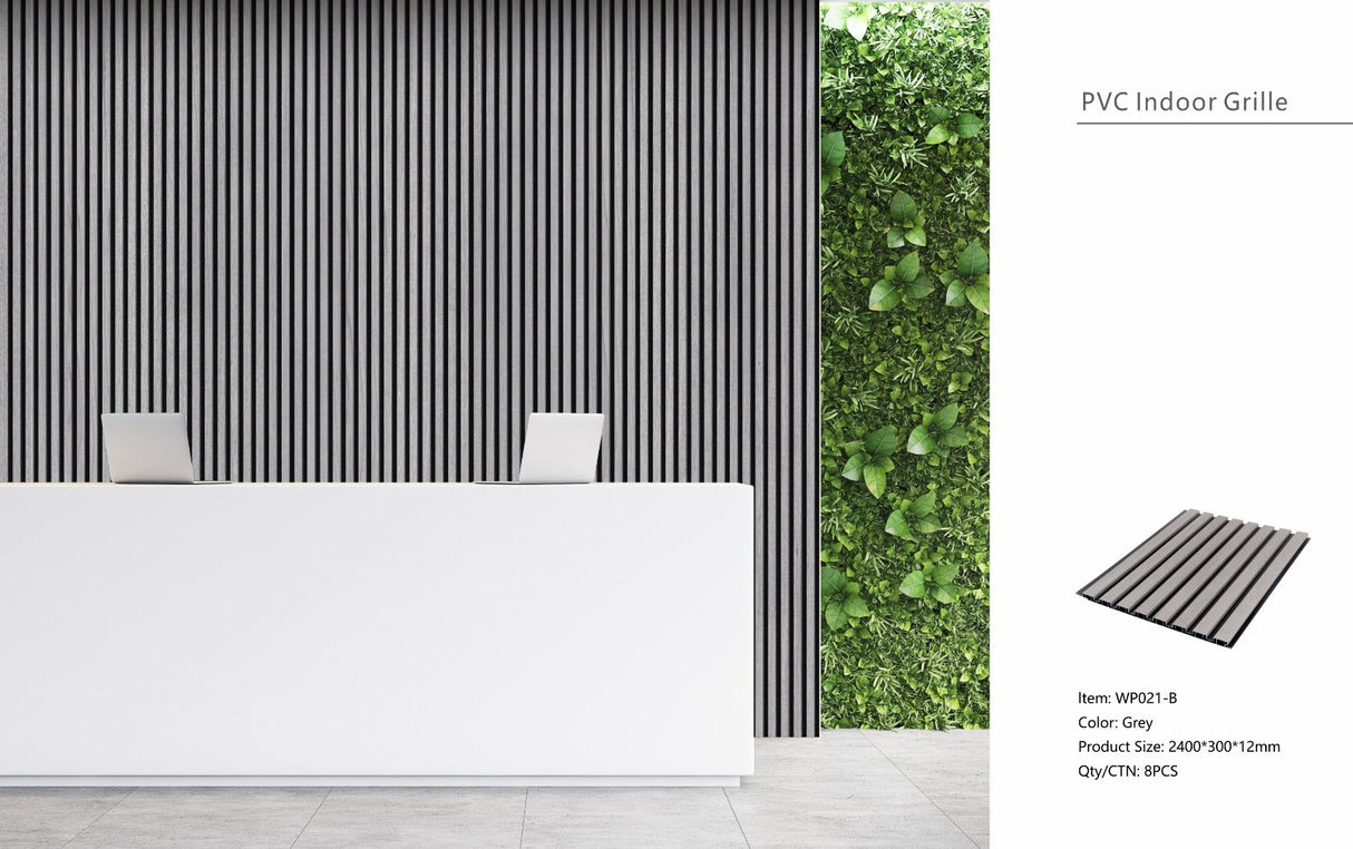 Grey Seamless PVC Wall Panel 30 x 240cm