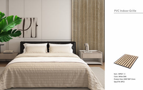 White Oak Seamless PVC Wall Panel 30 x 240cm
