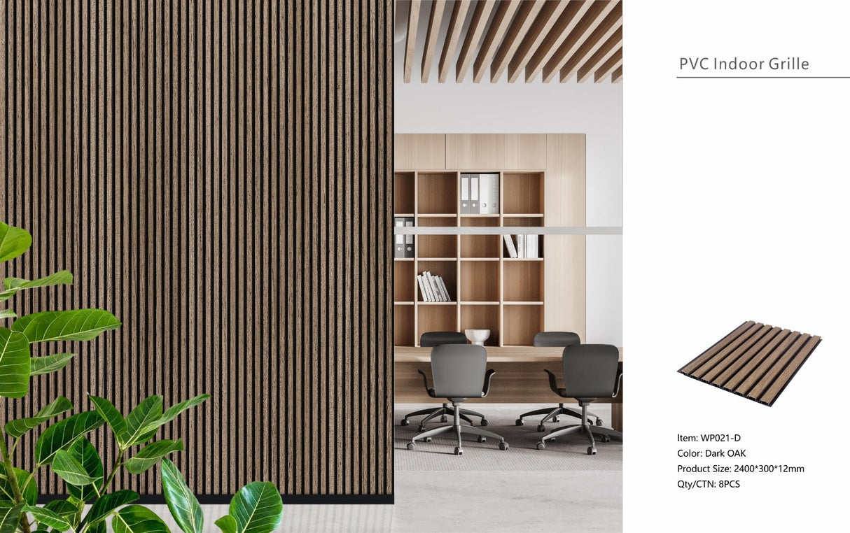 Dark Oak Seamless PVC Wall Panel 30 x 240cm