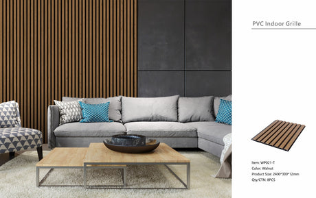 Walnut Seamless PVC Wall Panel 30 x 240cm