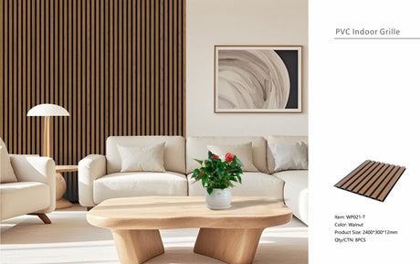 Walnut Seamless PVC Wall Panel 30 x 240cm