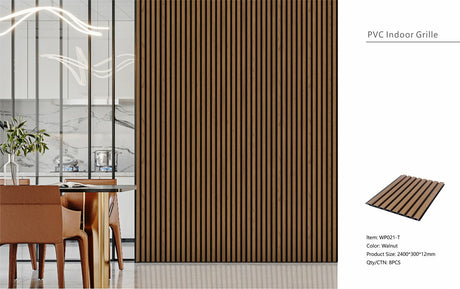 Walnut Seamless PVC Wall Panel 30 x 240cm