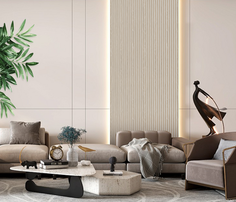 Shadow Oak Premium Acoustic Wall Panel (White Backing) 60 x 240cm