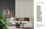 Light Oak Premium Acoustic Wall Panel (White Backing) 60 x 240cm