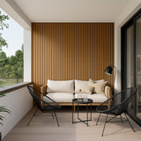 Composite Exterior Slat Wall Cladding - Waterproof, UV-Resistant - Standard Slat