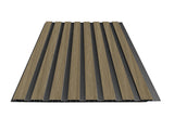 Dark Oak PVC Slat Wall Panel