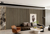 Dark Oak PVC Slat Wall Panel