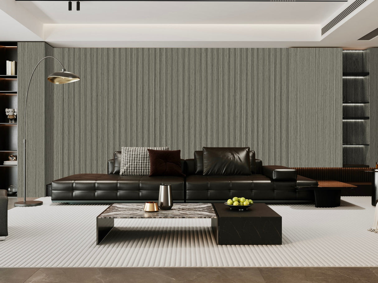 Dark Grey PVC Slat Wall Panel