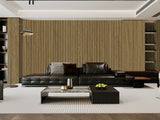 Dark Oak PVC Slat Wall Panel