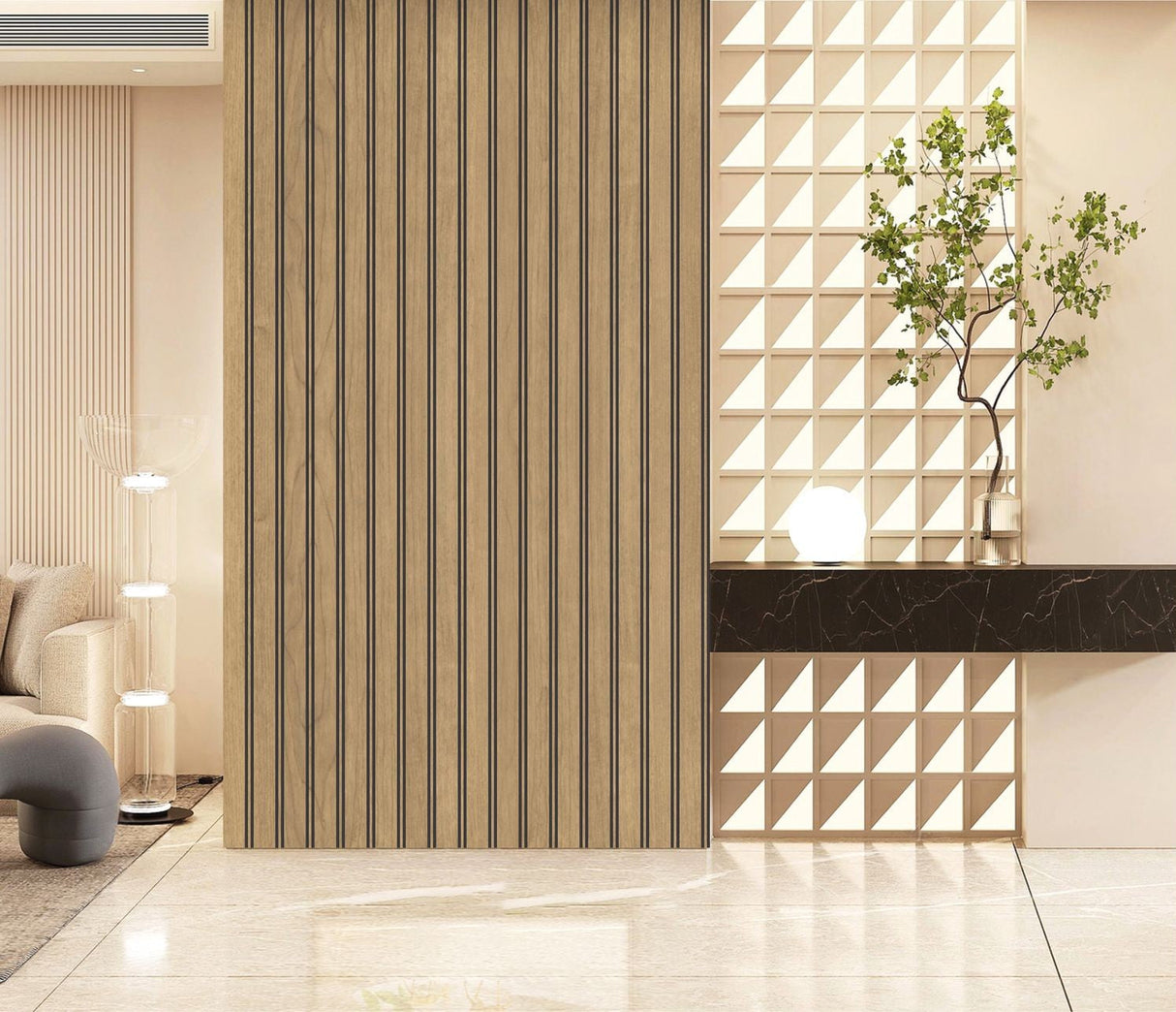 Oak Seamless PVC Wall Panel 30 x 240cm