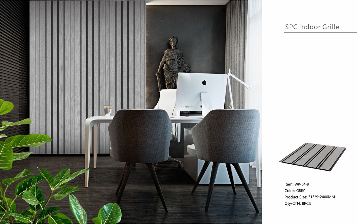 Grey Seamless PVC Wall Panel 30 x 240cm