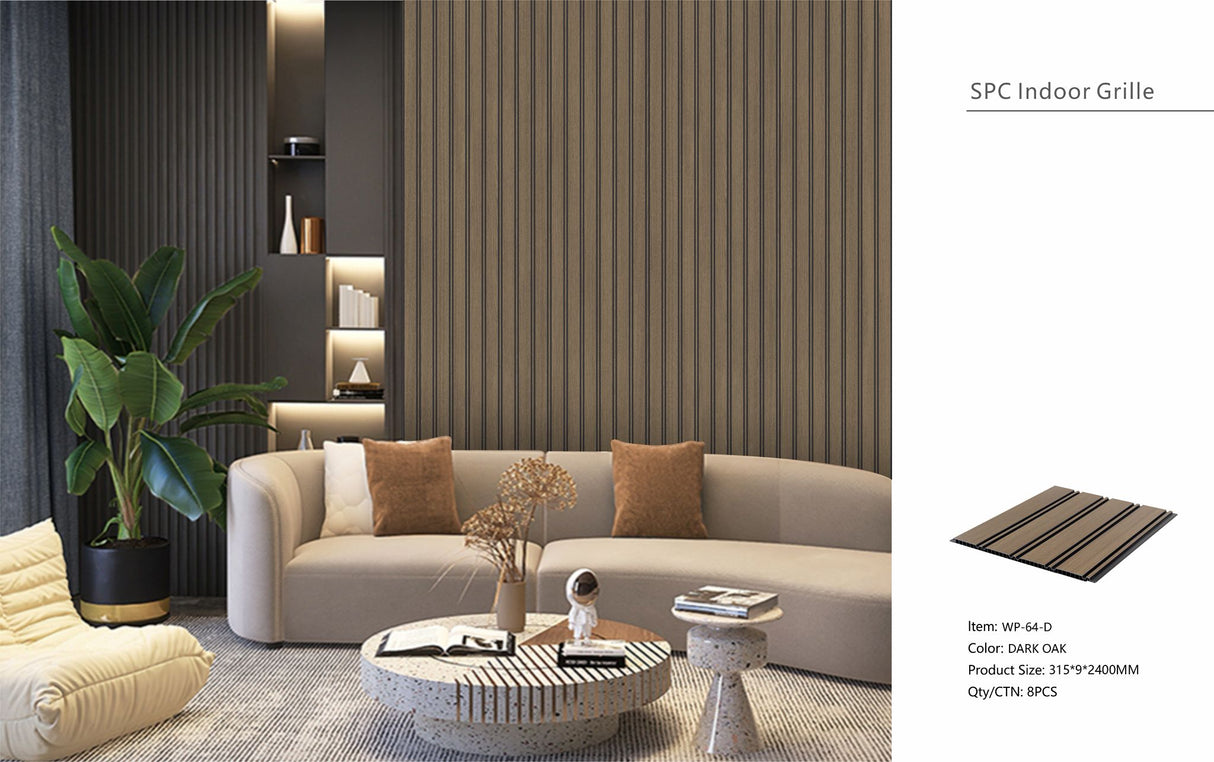 Dark Oak Seamless PVC Wall Panel 30 x 240cm