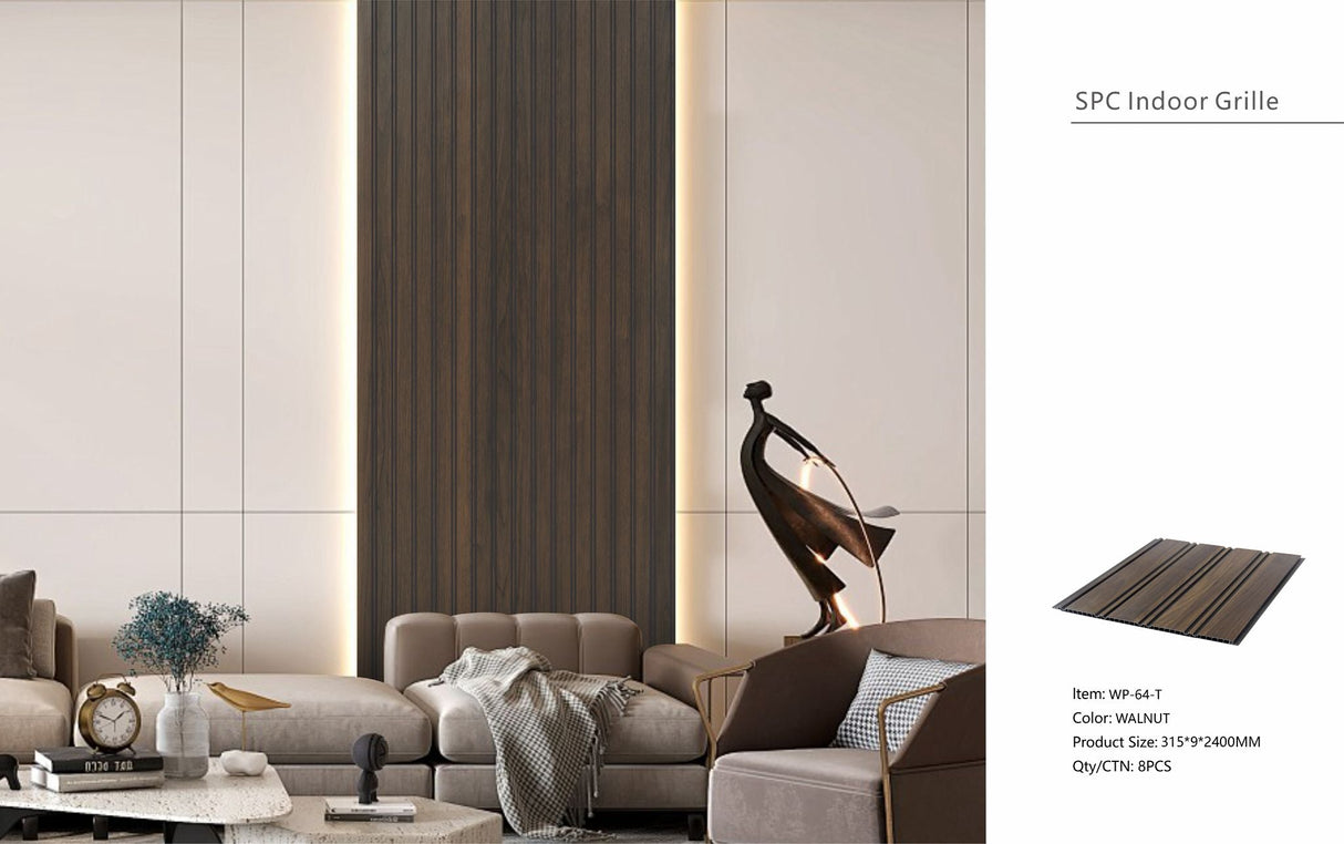 Walnut Seamless PVC Wall Panel 30 x 240cm