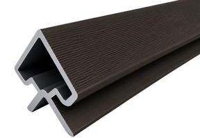 Dark Brown Outdoor Panel Corner Trim 290cm