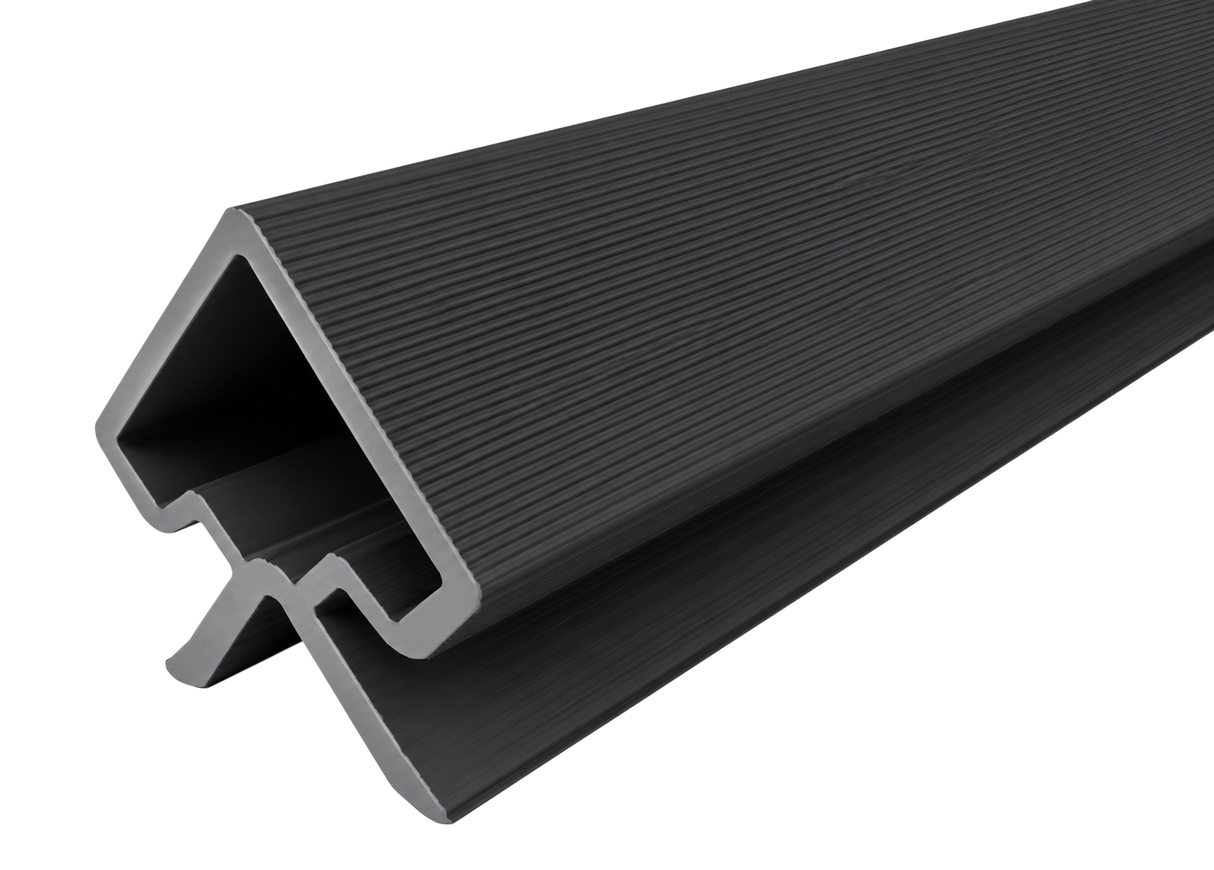 Black Outdoor Panel Corner Trim 290cm