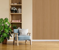 Oak Fluted Tube Wall Panel
