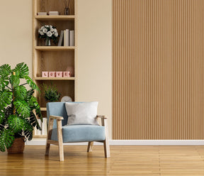 Oak Fluted Tube Wall Panel