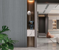 Mid Grey Fluted Tube Wall Panel