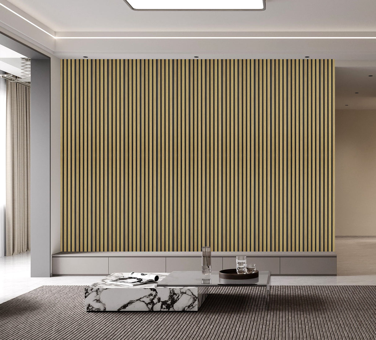Oak Seamless Wall Panel