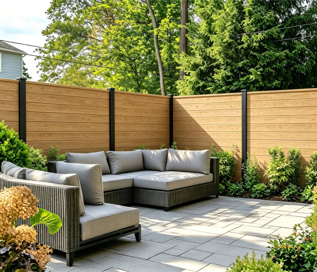 Oak Composite Outdoor Fencing